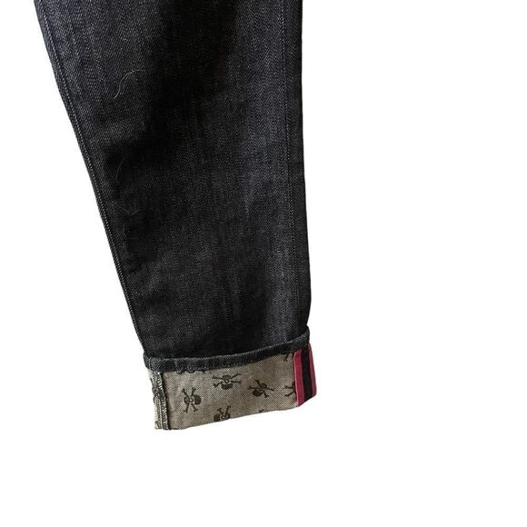 7 For All Mankind Skull Crop Low-Rise Jeans Size 26 - Picture 4 of 12
